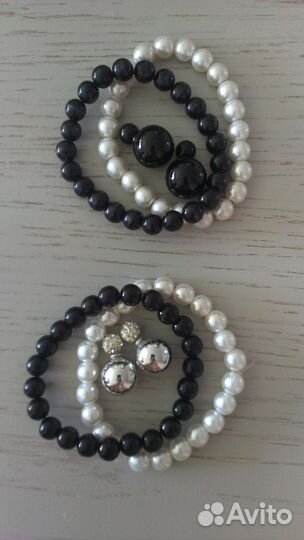 Колье, сережки