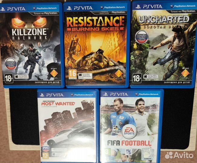 Картриджи на Sony ps Vita