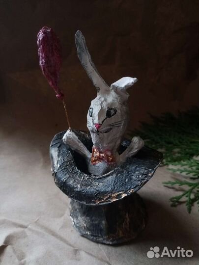 Винтажные елочные игрушки папье-маше