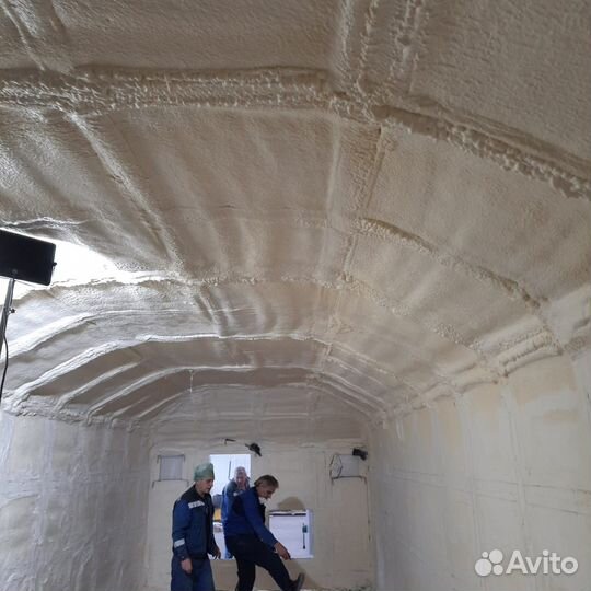 Утепление пенополиуретаном напыляемой пеной ППУ