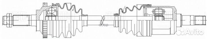 Привод для а/м KIA Spectra (04) 1.6i AT (перед