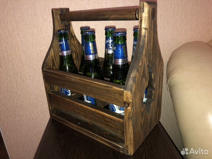 Подарок. Деревянный ящик для пива