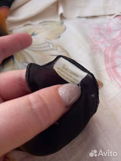 Шарф натуральный шелк ручная работа