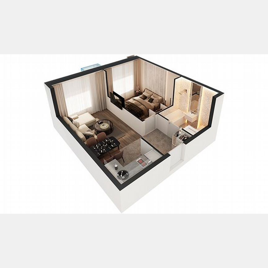 1-к. апартаменты, 36,8 м², 26/30 эт.