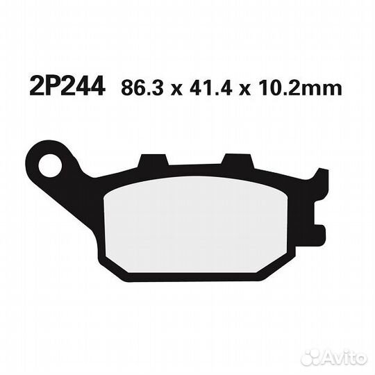 Тормозные колодки nissin 2P-244NS