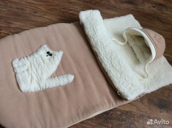 Конверт на выписку/прогулку (овчина), для санок