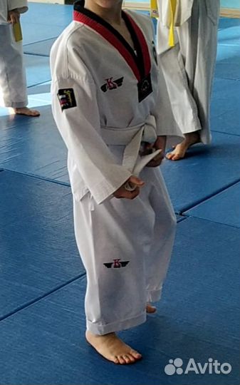 Форма для тхэквондо (добок) 110-116 см. Щитки