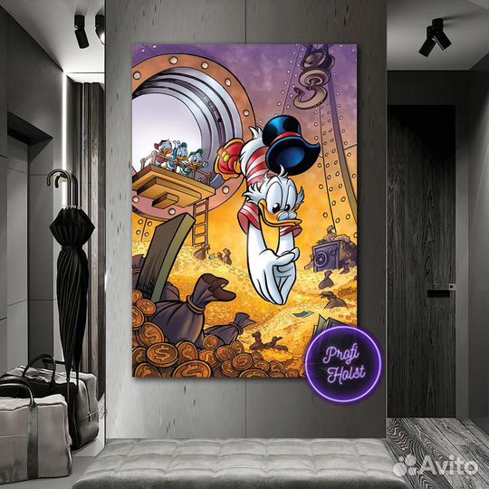 Картина Скрудж Макдак в офис
