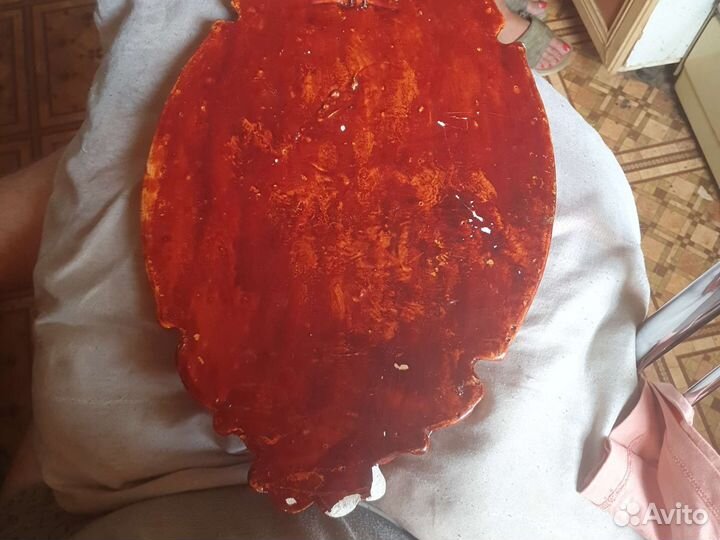 Панно гобелен из фарфоровый гипс. Женская голова