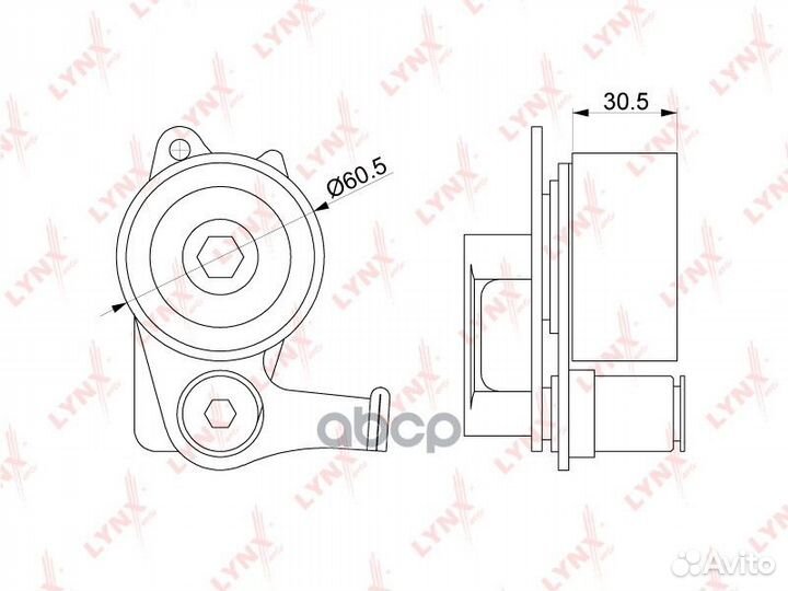 Ролик натяжной ремня грм PB1149 lynxauto