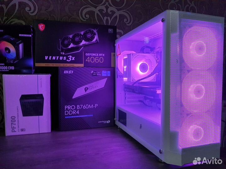 Новый Пк Для Игр RTX 4060 Dual+Core i5 12400F/B760