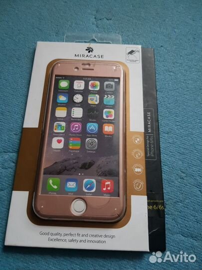 Чехол-Защита со всех сторон на iPhone 6/6s +Стекло