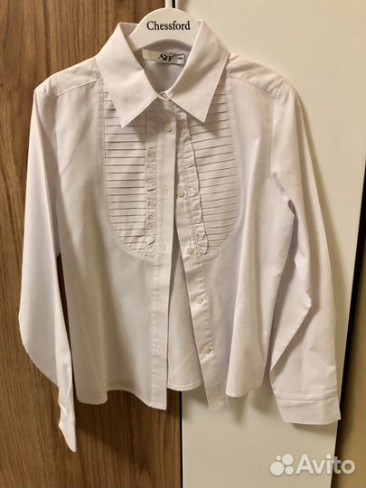 Рубашка школьная для девочки, 134