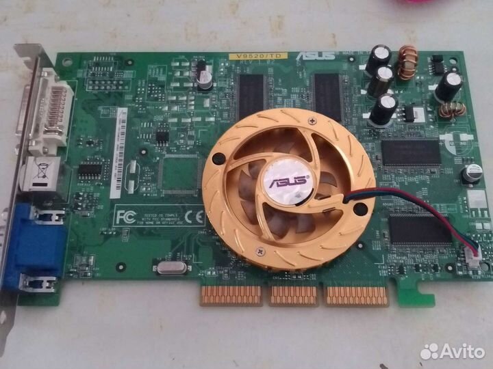 Видеокарта AGP Asus V9520/TD 128 MB