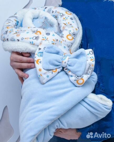Конверт одеяло на выписку зима
