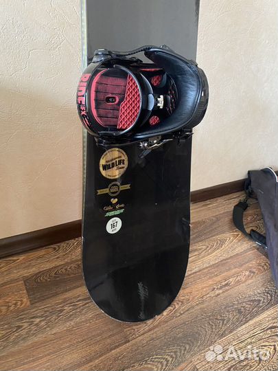 Сноуборд Ride с криплениями, 167см