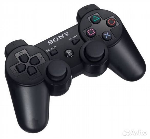 Геймпад PS3 Playstation DualShock 3 Black коробка