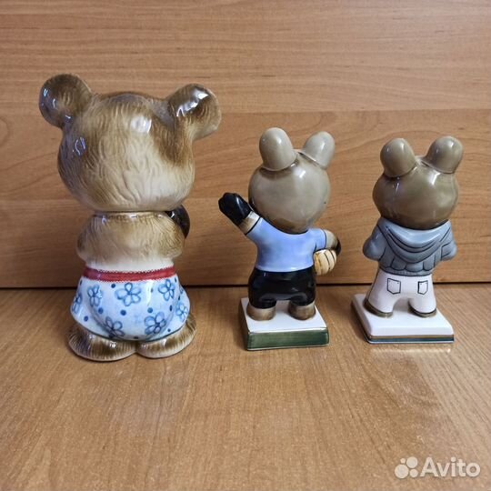 Статуэтка Мишка Олимпийский Бокс Футбол Я русский