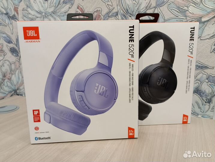 JBL Tune 520BT, фиолетовые/чёрные