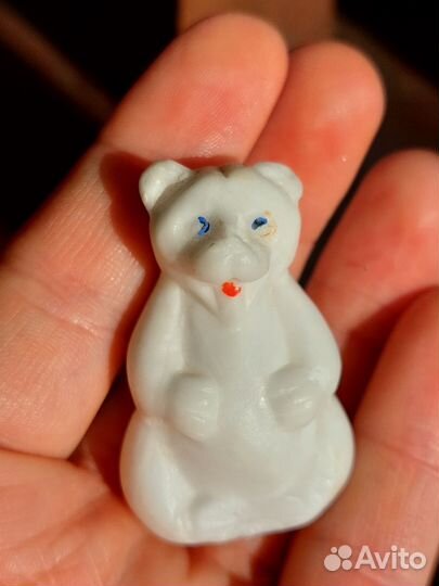 Белый медведь фарфор Гжель Вербилки