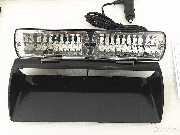 Стробоскоп под лобовое синий S-2 12/24V