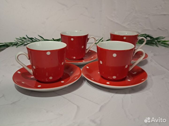 Кофейный сервиз kahla ГДР 4 персоны