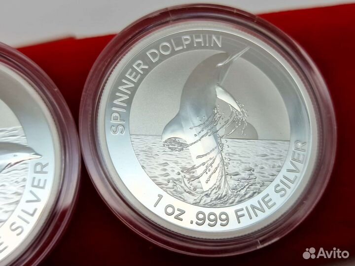 Австралия Дельфины 2019 2020 2021 Серебро 1 Oz 999