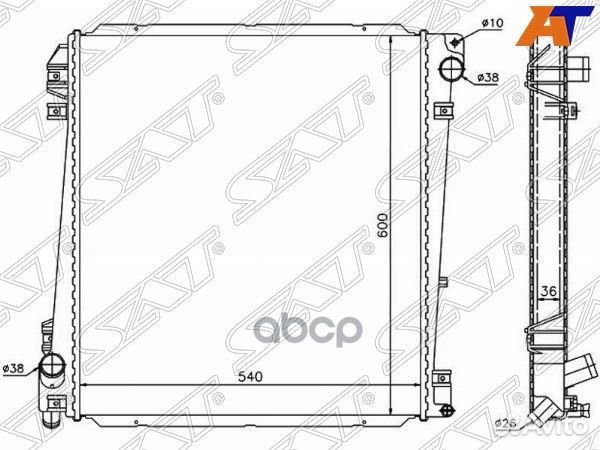 Радиатор Ford Explorer 01-05 FD0007-02 Sat