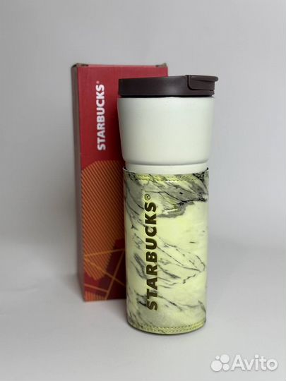 Термостакан starbucks белый