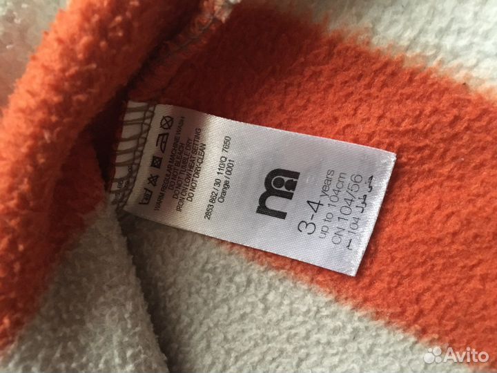 Толстовка h&m и штаны Quechua флисовые 104-110