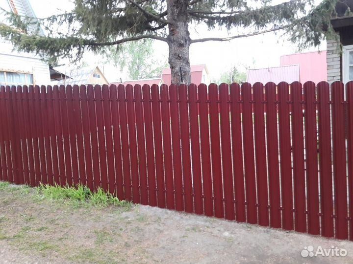 Забор из евроштакетника от производителя