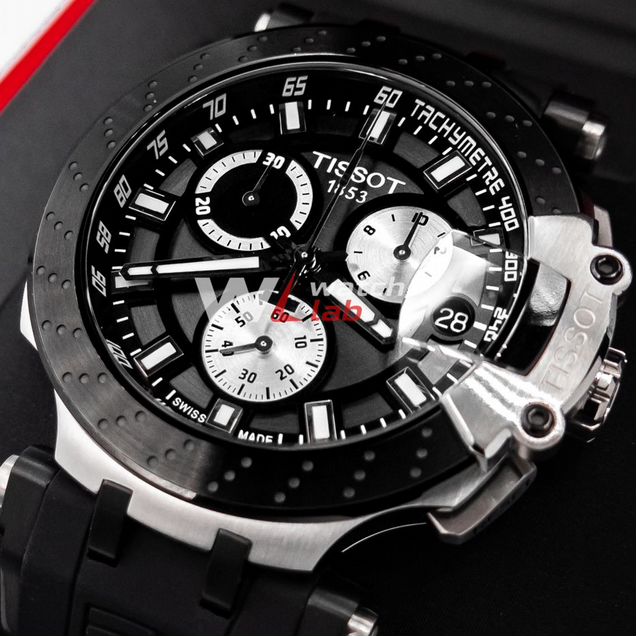 Tissot T-Race Chronograph серые каучук 43мм - ориг