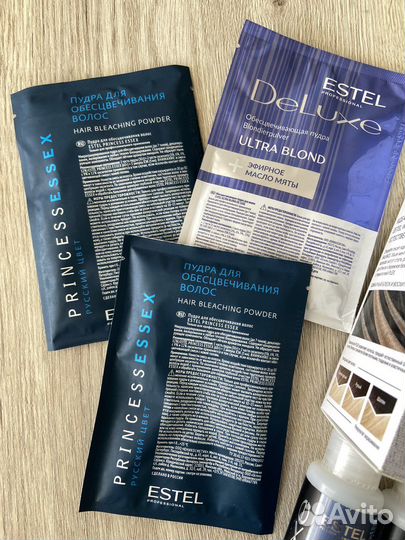 Осветляющая пудра и окислитель estel