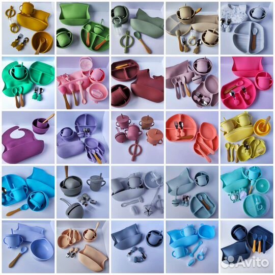 Детская посуда из пищевого силикона