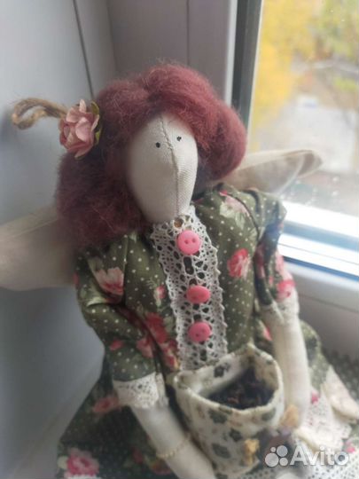Кукла тильда интерьерная текстильная ручной работы
