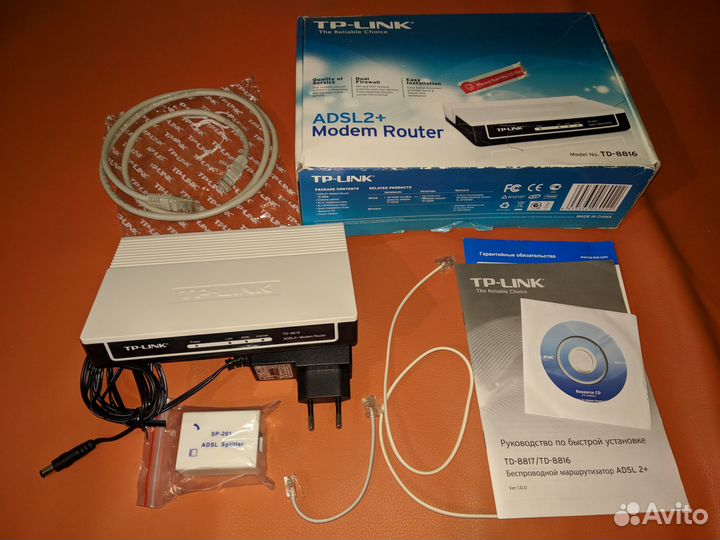 Роутер с модемом TP-link TD-8816 adsl2+