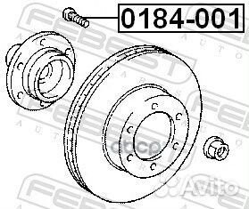 Шпилька колесная 0184001 Febest