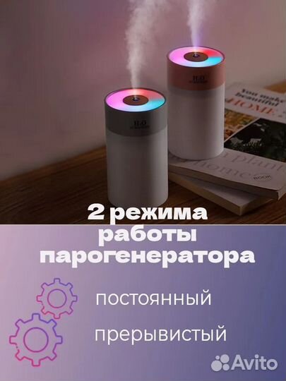 Увлажнитель воздуха для дома с подсветкой
