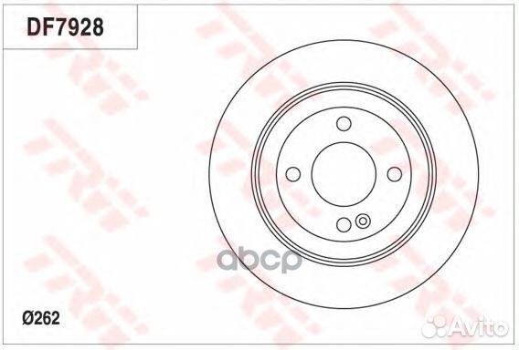 Диск торм.зад. hyundai solaris10-17/i20/i30 262