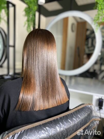 Кератиновое выпрямление / ботокс волос / холодное