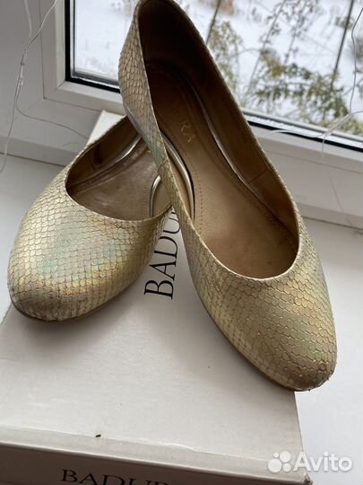 Балетки натуральная кожа