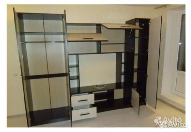 Стенка Марта 11 Венге + Дуб беленый