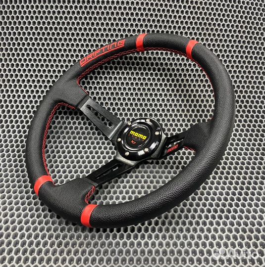 Спортивный руль momo Красный вылет Drifting