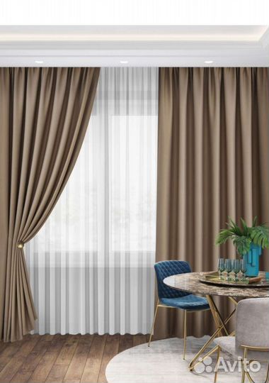 Шторы блэкаут, soft