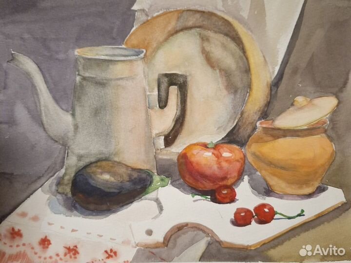 Этюды (акварель) студентам для дом.работ