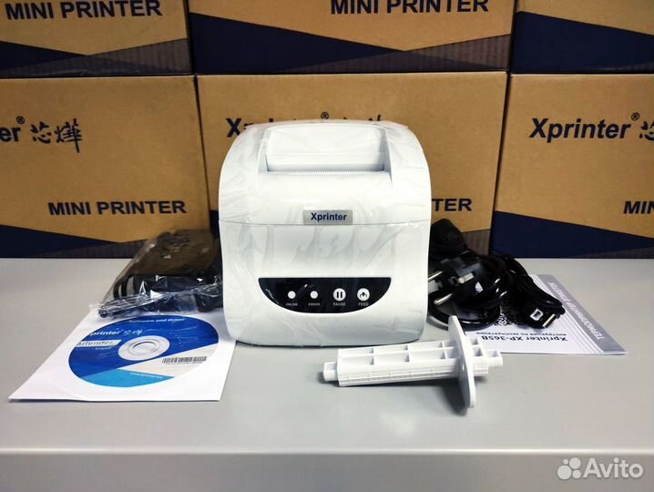 Термопринтер Xprinter XP-365B принтер этикеток