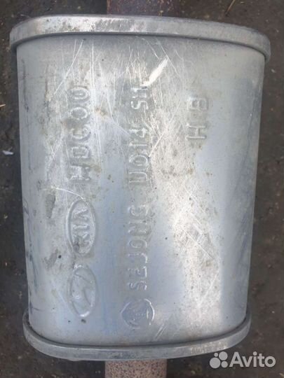 Киа рио 3,хендай солярис. глушитель средняя часть