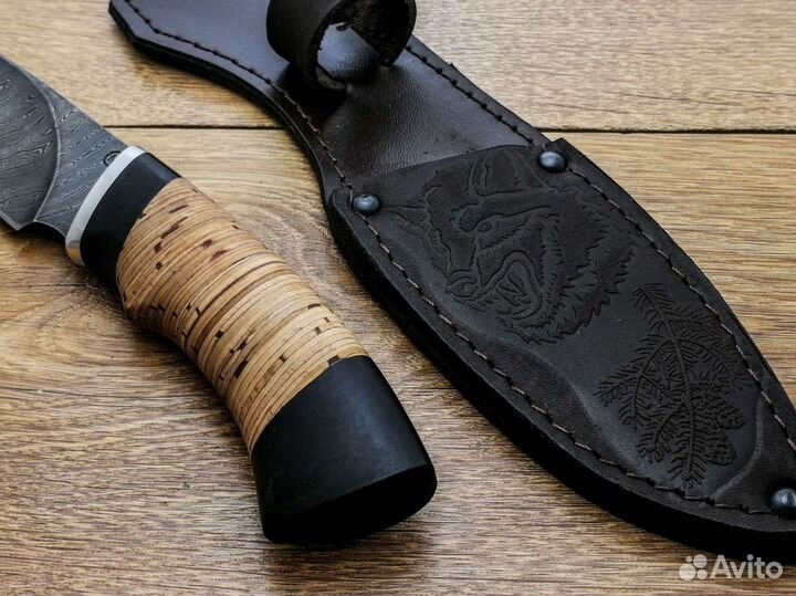 Нож Разделочный-2 из дамасской стали