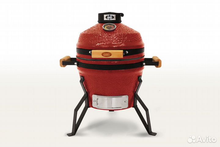 Керамический гриль-барбекю 13 дюймов (33 см) крас