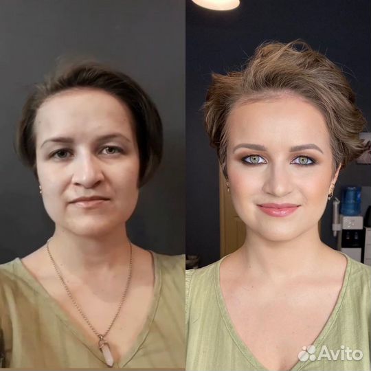 Макияж и прическа, повязывание платка никах